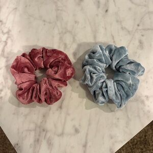Claire’s velvet Scrunchies